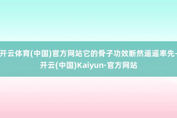 开云体育(中国)官方网站它的骨子功效断然遥遥率先-开云(中国)Kaiyun·官方网站