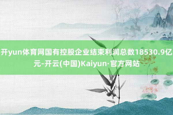 开yun体育网国有控股企业结束利润总数18530.9亿元-开云(中国)Kaiyun·官方网站