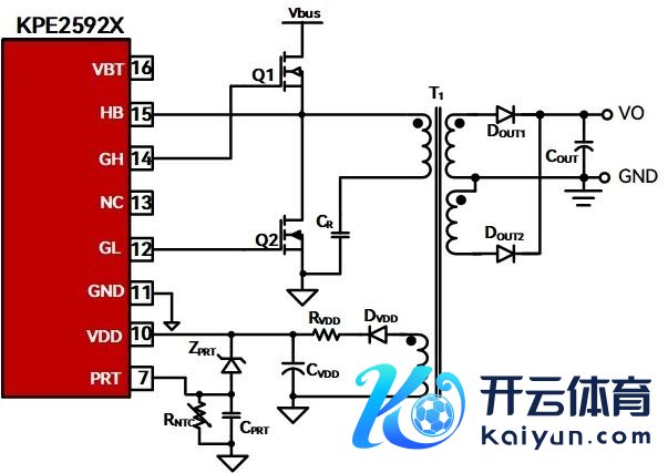 图 12 | KPE2592X 外置 OTP 及输出 OVP 配置图