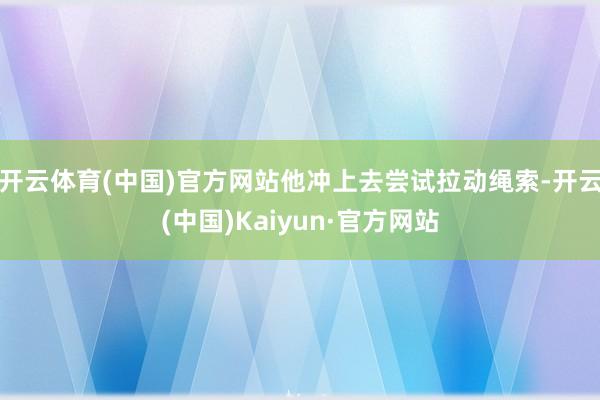 开云体育(中国)官方网站他冲上去尝试拉动绳索-开云(中国)Kaiyun·官方网站