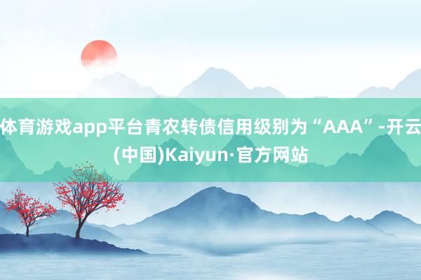 体育游戏app平台青农转债信用级别为“AAA”-开云(中国)Kaiyun·官方网站