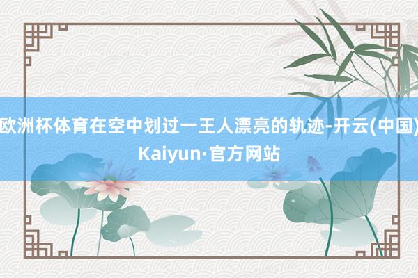 欧洲杯体育在空中划过一王人漂亮的轨迹-开云(中国)Kaiyun·官方网站